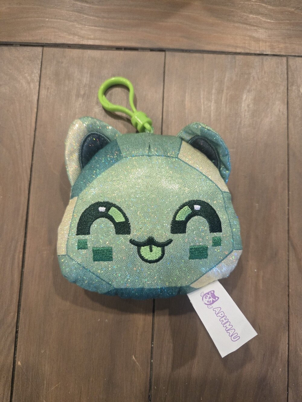 Aphmau Mystery MeeMeows Emerald Cat Plush Clip Celestial Series